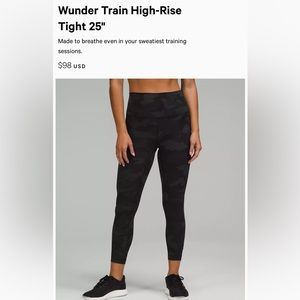 Lululemon Leggings Camo